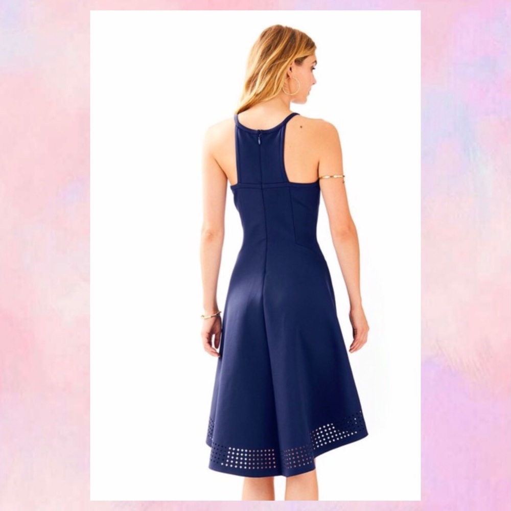 Lilly PulitzerTrue Navy Aurelie Midi Night Out Dress - Picture 3 of 5